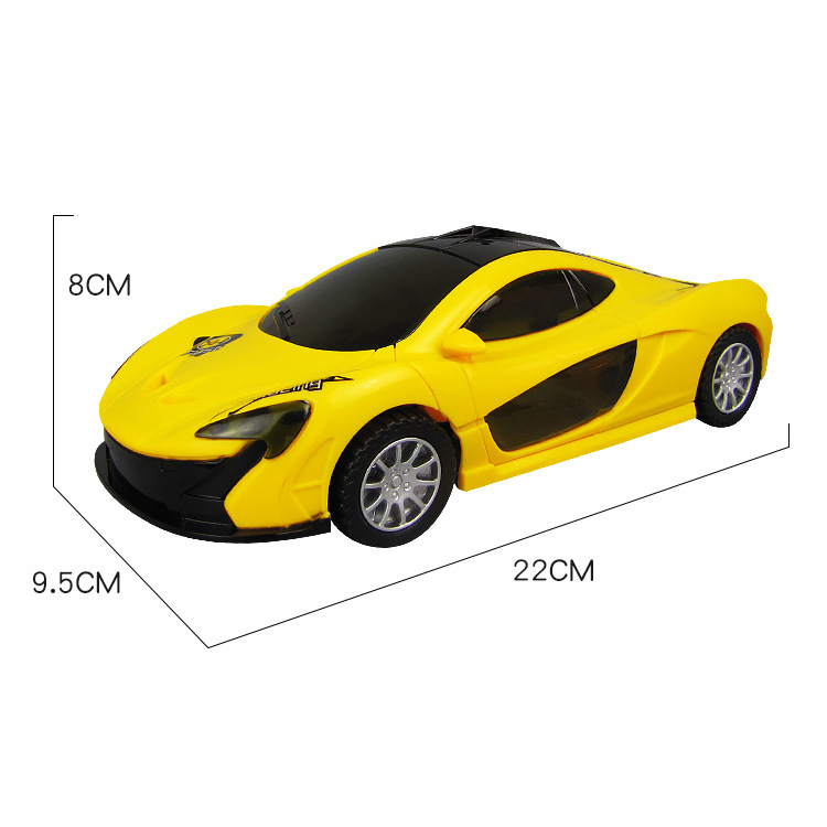 Nuevo coche de juguete eléctrico Universal iluminación música colorida puerta doble para niños rompecabezas coche deportivo puesto Venta caliente