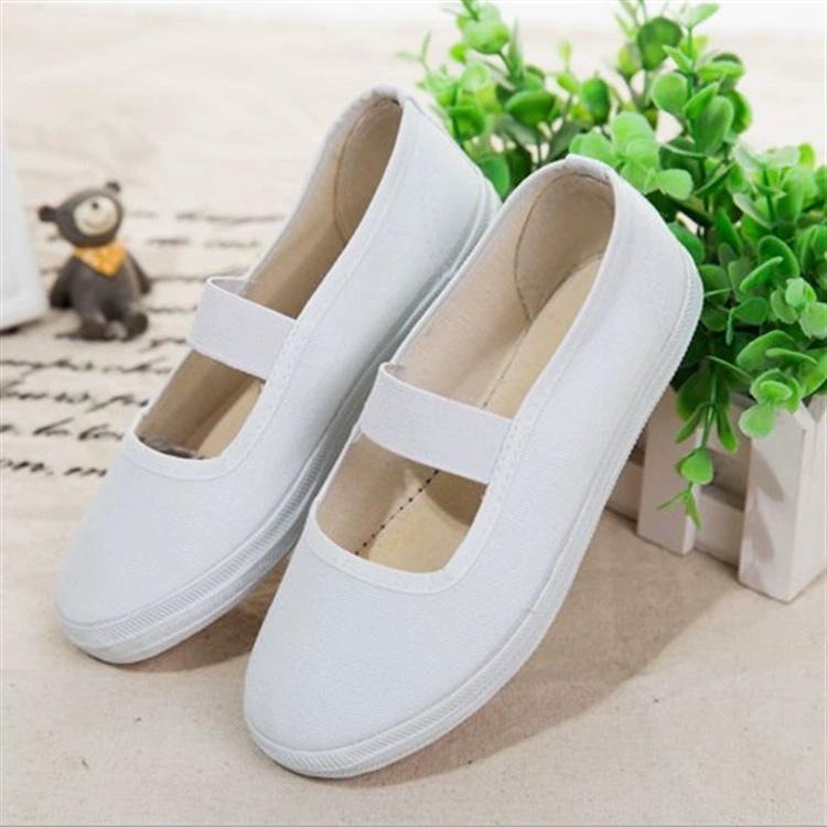 Поколение мальчиков и девочек танцевальная обувь черная белая парусиновая обувь Студенческая обувь с мягким дном гимнастическая обувь