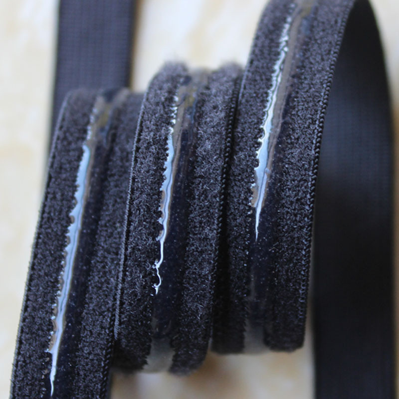 Fabricante en stock Negro Blanco alto elástico grueso de silicona antideslizante con línea epoxi antideslizante banda elástica al por mayor