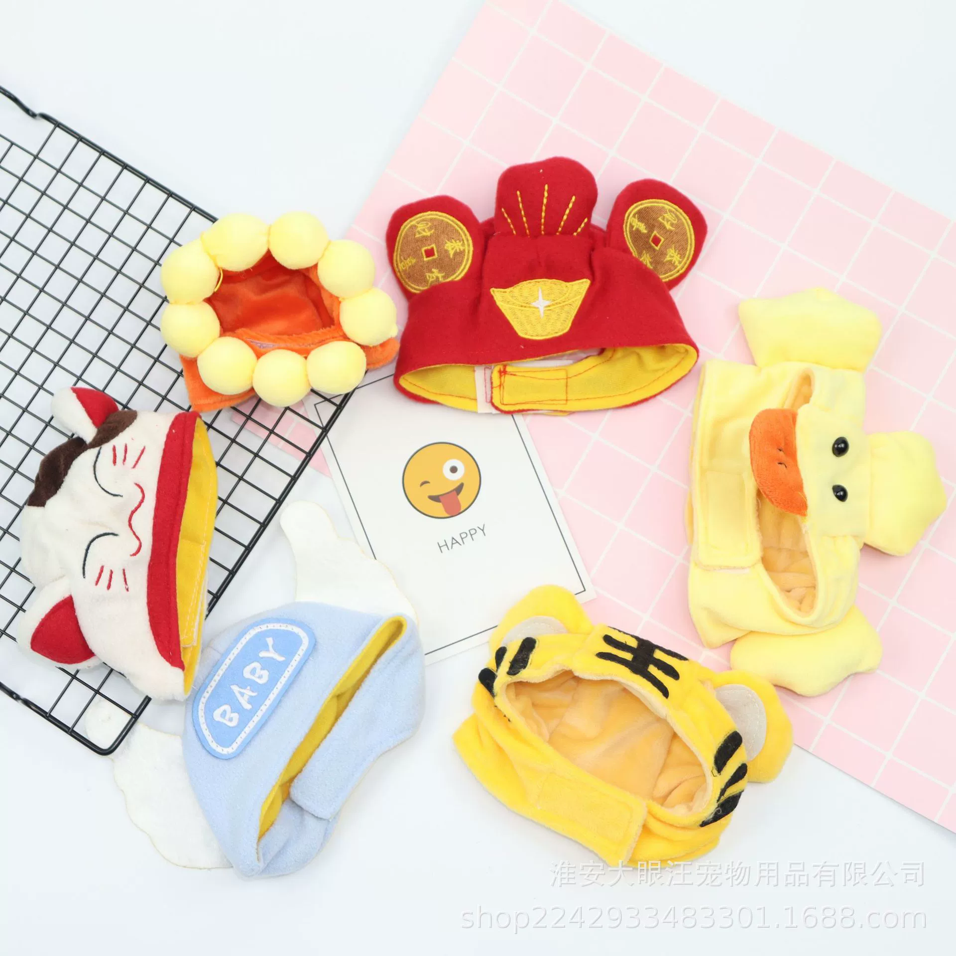 Собака кошка головной убор шапка кроличьи ушки головной убор милая маленькая собака плюшевый головной убор Милый Забавный питомец