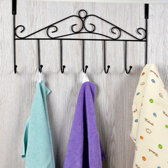 Creative European style door back hook, nail-free door back storage, traceless coat rack, wall hanging clothes rack, traceless hook