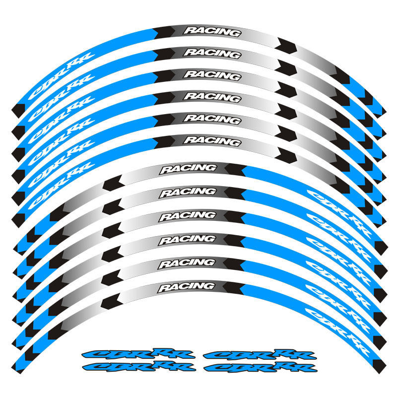 摩托车贴纸 彩色轮圈贴 反光 轮毂贴 贴纸 适用于HONDA CBRRR系列