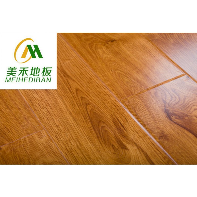 厂家直销现货批发家用环保强化复合木地板 耐磨工程地板12MM