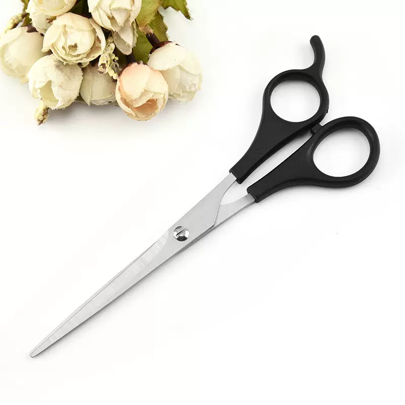 厂家现货家用不锈钢美发剪理发剪刀带尾橡塑剪刀多功能剪刀可批发