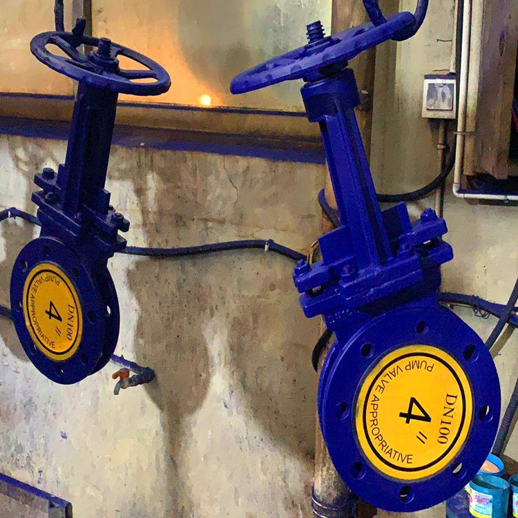 厂价供应 国标/美标刀闸阀 PZ73F-10C DN300 电液动陶瓷刀型闸阀