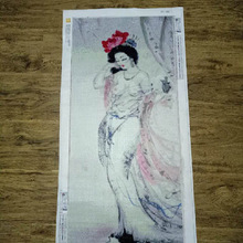 5D钻石画绣好的成品图贵妃醉酒满钻纯手工贴十字绣成品出售卧室