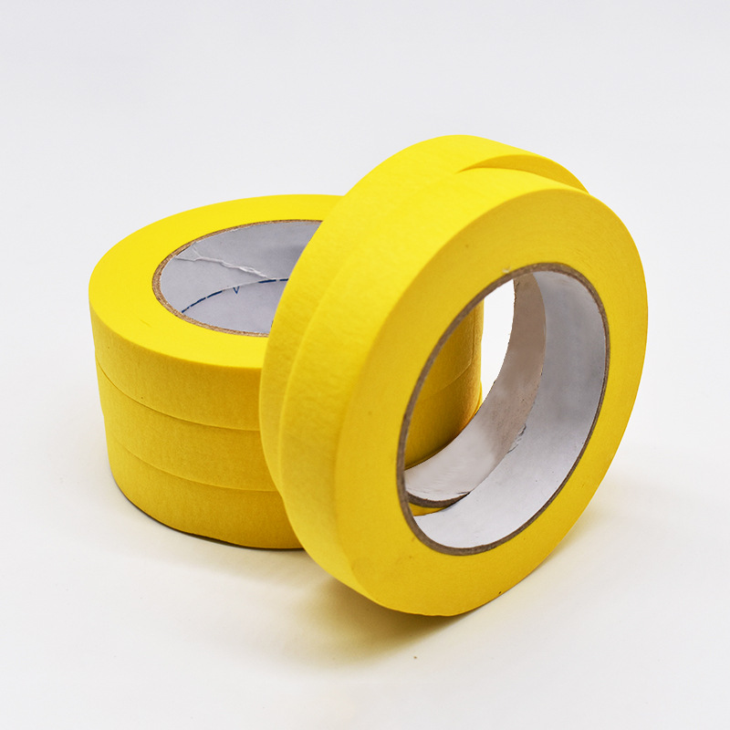 厂家直销汽车喷漆中高温美纹纸胶带 遮蔽胶带20mm*50m