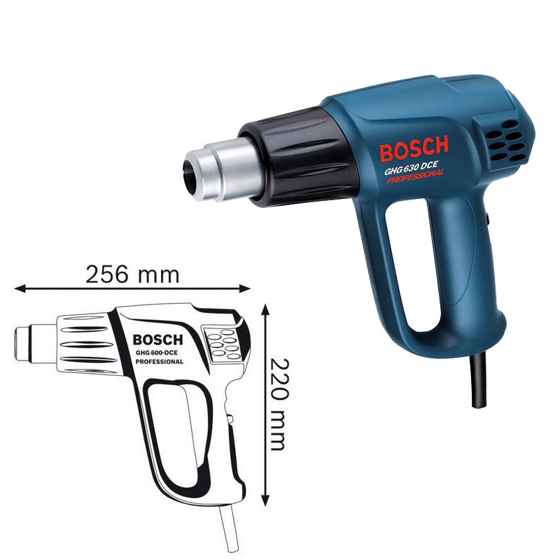 博世热风机GHG20-63热风枪调温塑料焊枪贴膜博世烤枪630DCE