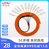电信级SC/FC/ST/LC单模多模光纤跳线尾纤1.5米12芯束状尾纤|ms