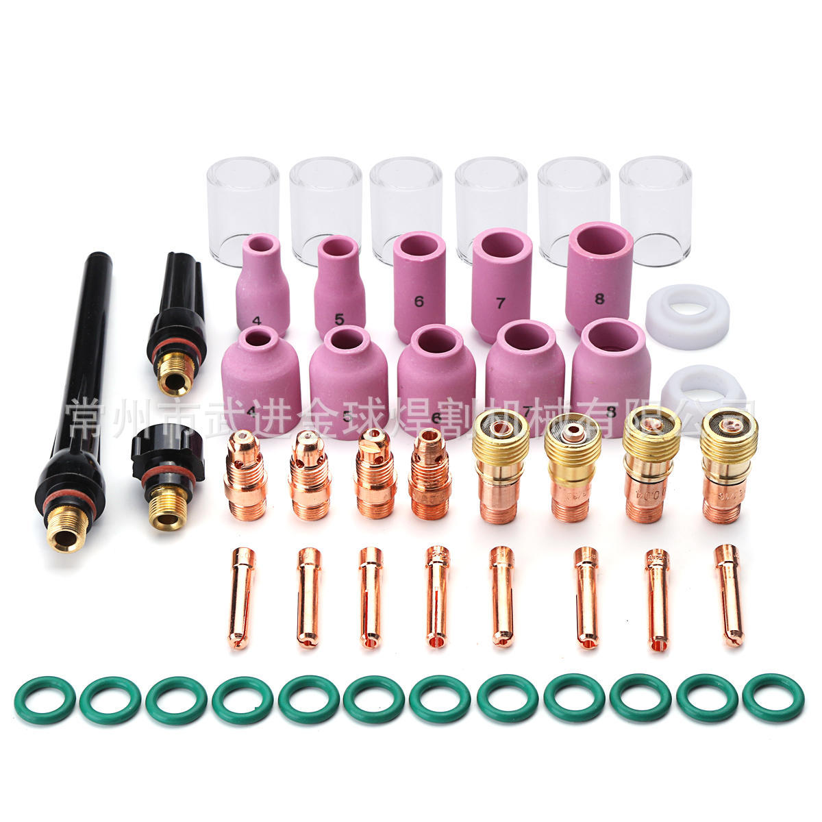 常州金球焊割TIG氩弧焊枪17GL电极夹连接体压帽瓷嘴套装现货速发