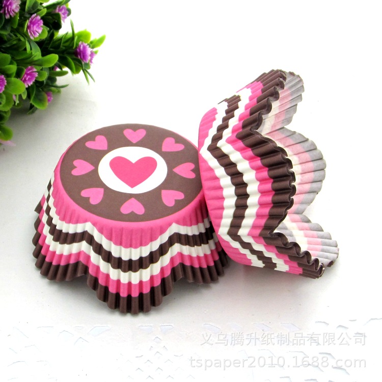 蛋糕防油纸托 100个装 50*32mm 节假日烘焙工具  花瓣纸杯