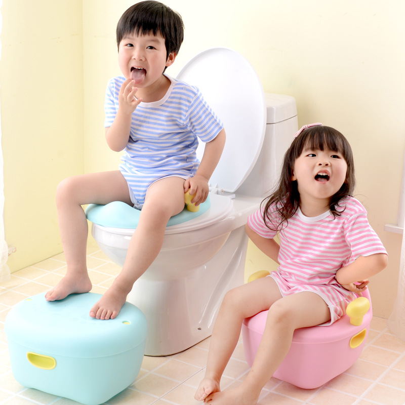 Children's Toilet Baby Household Footstool Multi-Functional Kidsren's Toilet Male and Female Baby Kidsren's Potty Enlargement