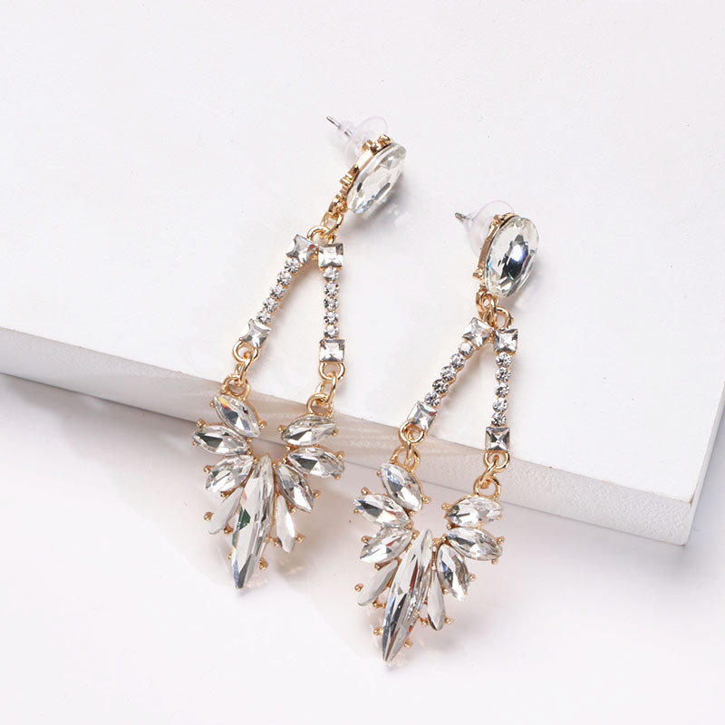 Vintage Palace Color Diamond Earrings Women's Earrings Wholesale display picture 15