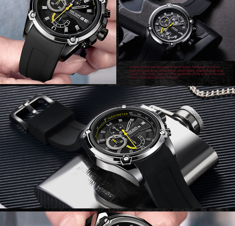 MEGIR Men's Watch Close-Up