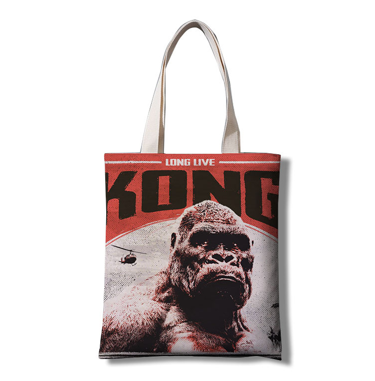 金刚：骷髅岛  帆布袋手提袋跨境外贸一件代发支持 周边产品