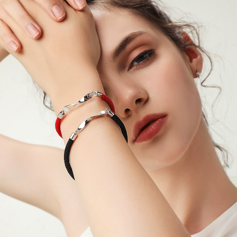 Bracelet for beloved, birthday charm for men and women, silver 925 sample, wholesale