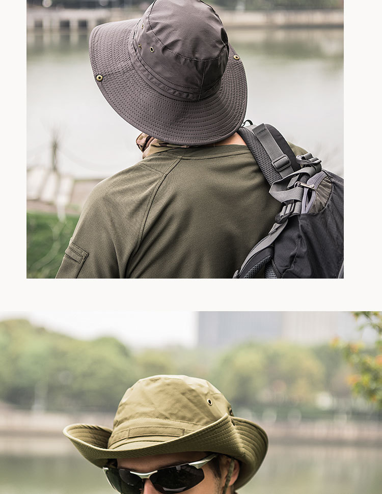 New Outdoor Folding Hats Women's Summer Quick-drying Fisherman Hat display picture 1