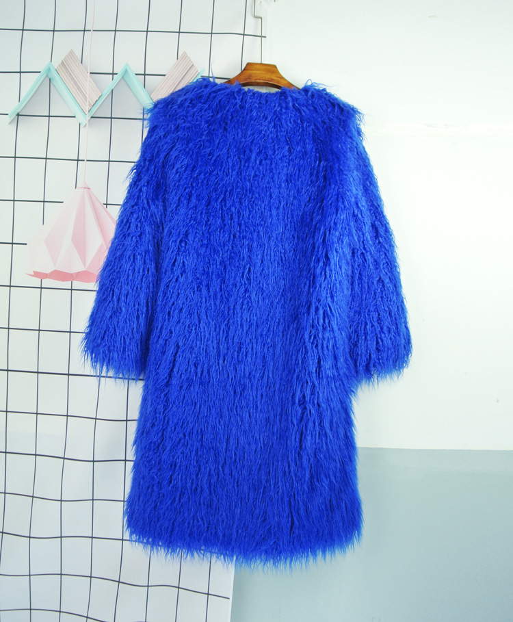 Damen Mantel Aus Kunstpelz Lang Für Den Strand Wintermantel Warm_voghion.com