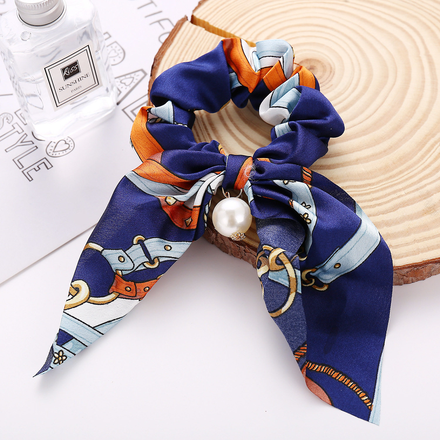 Fashion Bow Knot Cloth Printing Hair Tie 1 Piece display picture 10