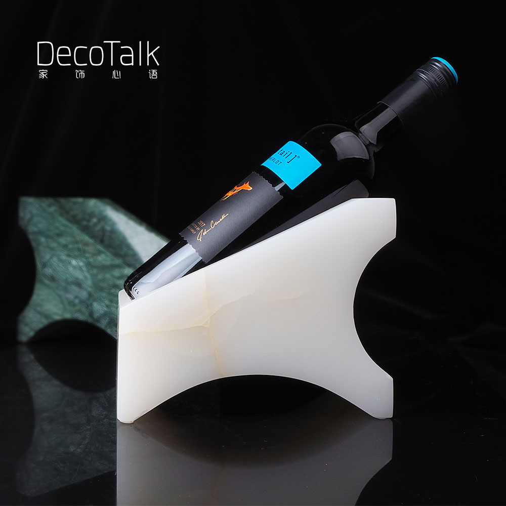 DecoTalk Marble Wine rack New Chinese style Home Decoration Winery Showcase Wine Exhibition