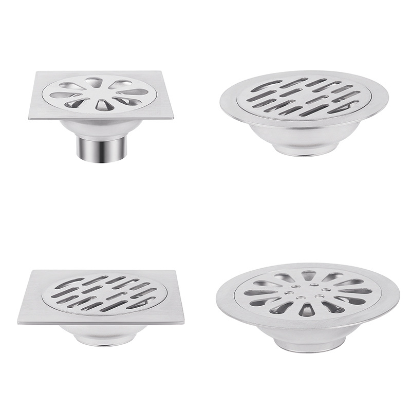 厂家直销卫生间阳台防臭地漏 2.5寸方形单用不锈钢地漏 提供贴牌|ru