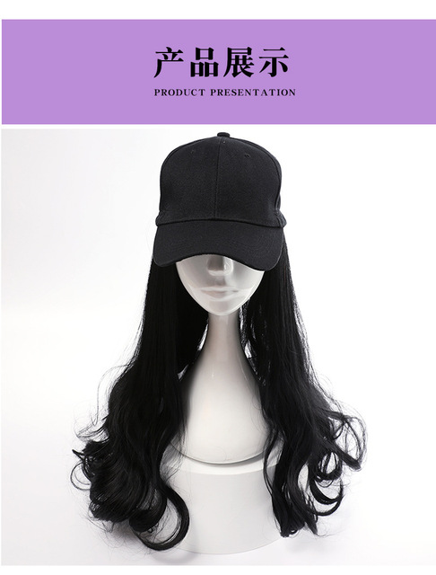 假发女长发帽子假发一体女夏天长卷发泡面羊毛卷网红时尚全头套式 价格 厂家 哪里买 我有货 B 5yoho Cn