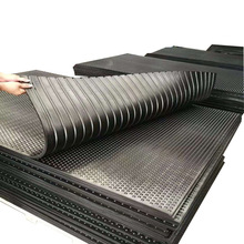 黑色条纹防滑橡胶板 橡胶防滑垫 工业耐磨胶板 花纹橡胶板直供
