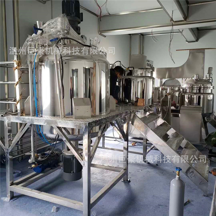 空均质乳化分散机 药膏化妆品食品膏霜加热 恒温乳化机