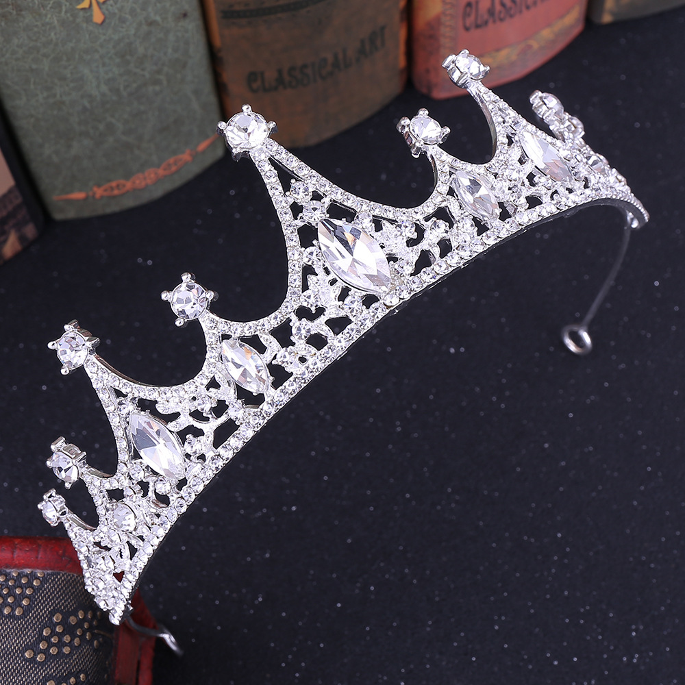 Fashion Geometric Alloy Inlay Rhinestones Crown 1 Piece display picture 4