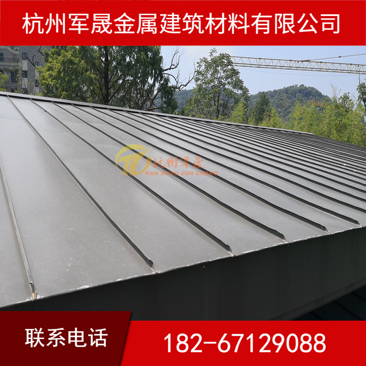 产地货源 3004铝镁锰板 0.8mm25-430铝镁锰矮立双锁边屋面板