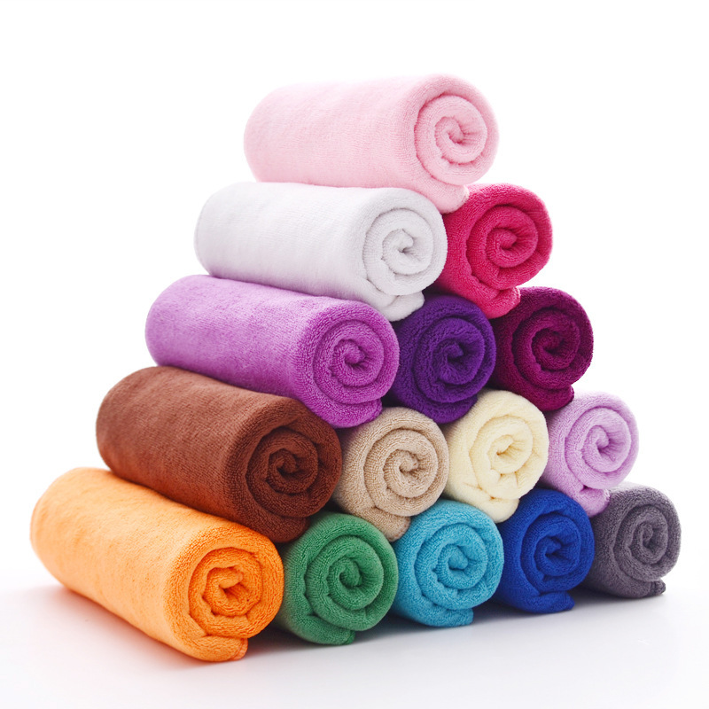 Factory delivery wholesale microfiber towel Barber beauty salon hair drying towel lint-free kitchen cleaning absorbent towel