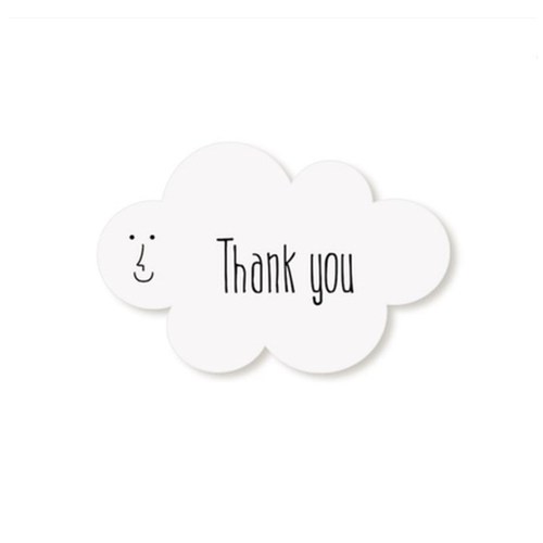 Yunduo thank you sealing stickers, cookie bag decoration stickers, baking packaging 16 pieces