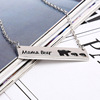 Foreign Trade Creative Letter Carving MAMA Bear Bear Pendant Necklace Good Friends Family Series