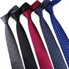 necktie formal wear business affairs 7cm black decorative pattern leisure time Korean Edition work necktie Polyester Yarn high-grade necktie customized