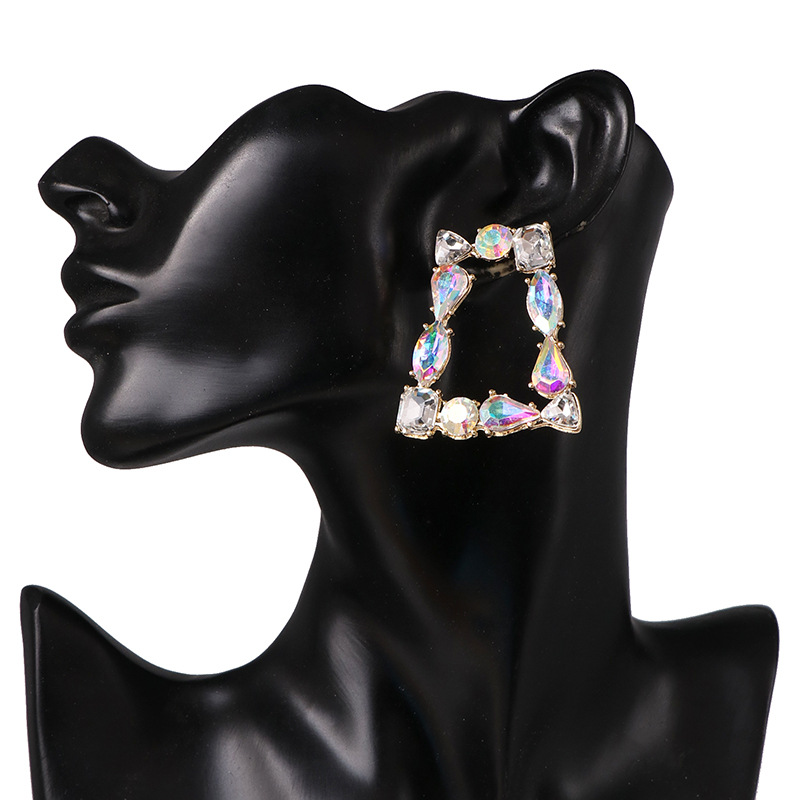 Geometric Earrings Fashion Alloy Diamond Stud Earrings Earrings display picture 6