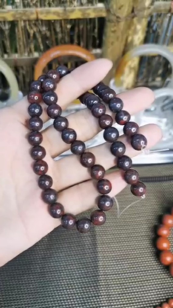 Xinjiang Meteorite Pure natural Earth&#39;s surface Loose bead 8mm