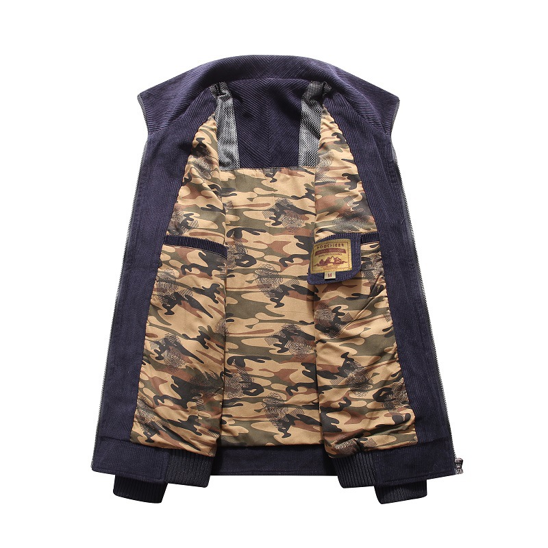 2019 otoño nueva chaqueta de pana transfronteriza para hombres chaqueta casual suelta chaqueta juvenil de los hombres de moda