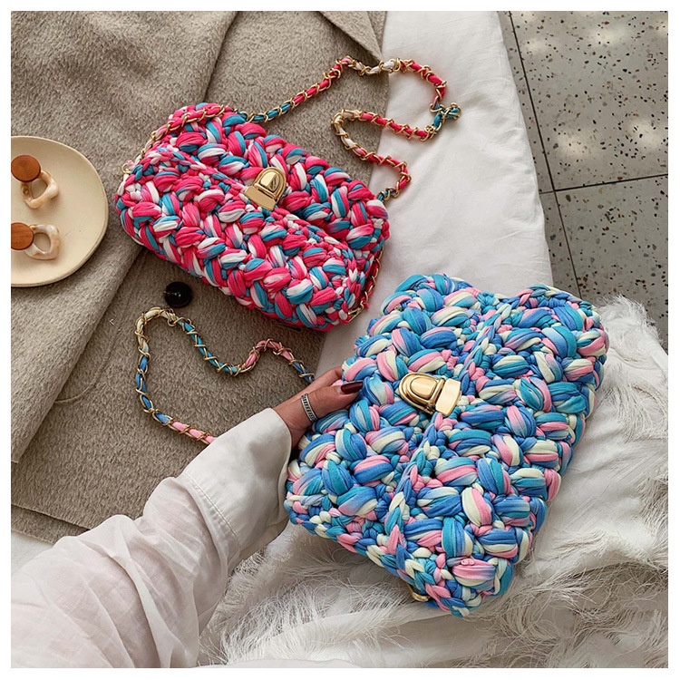375g Weight Lock clasp Closure Type Single Shoulder Strap Strap Type Straw Bag Bags Type Travel, Street, Shopping Occasion Braid Material Color Block Pattern All Seasons, Spring&Summer Season Women's Gender Cute, Vacation Style Square Shape Women's Braid Color Block Cute Vacation Square Lock Clasp Straw Bag 34