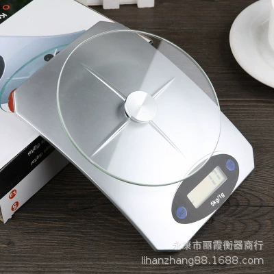 Высокоточные кухонные весы с цифровым дисплеем, 5 кг, из закаленного стекла, для выпечки и взвешивания продуктов