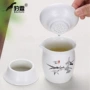 一体陶瓷白瓷公道壶公道杯
