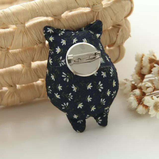 Тканевый handmade, брошь-лапельная булавка, свежая милая булавка, японский и корейский, хлопок и лен