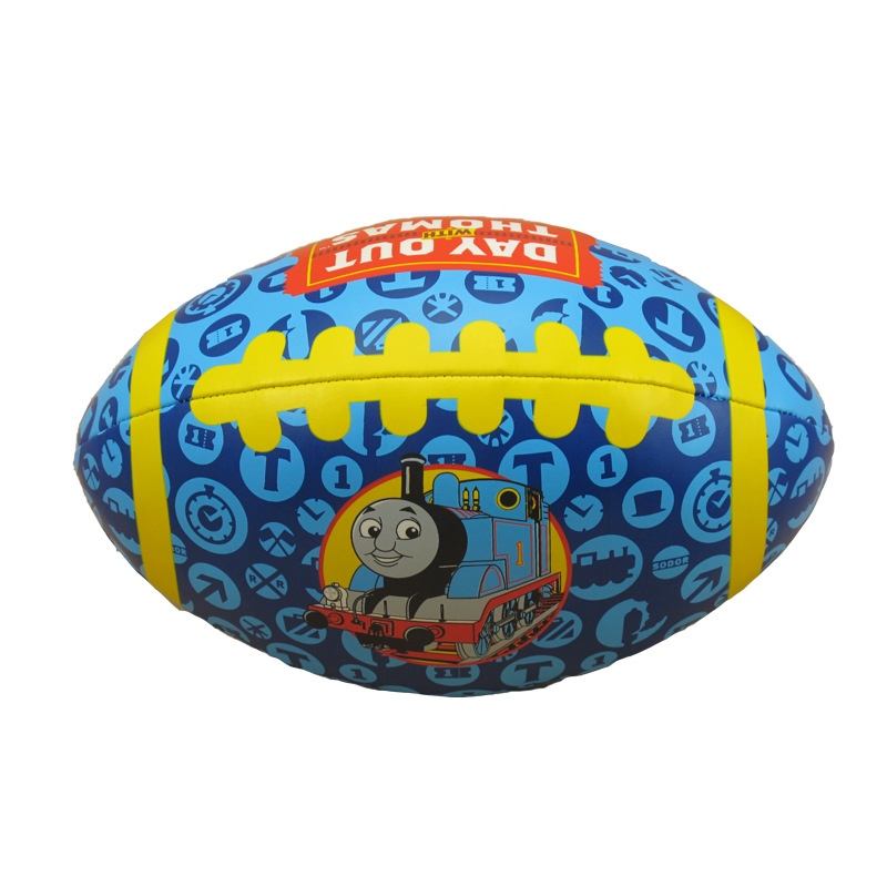 Export Locomotive Thomas Baby Hand Ball Rugby Cotton Leather Ball 1-3 Years Old Kidsren's Sports Small Football