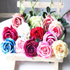 simulation rose Flannel rose Artificial flower Home Furnishing Decorative flowers vase flower arrangement