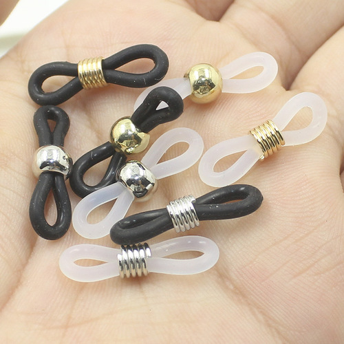 Glasses chain, neck rope, non-slip silicone buckle, sunglasses, sunglasses spare accessories, glasses chain fixed silicone ring