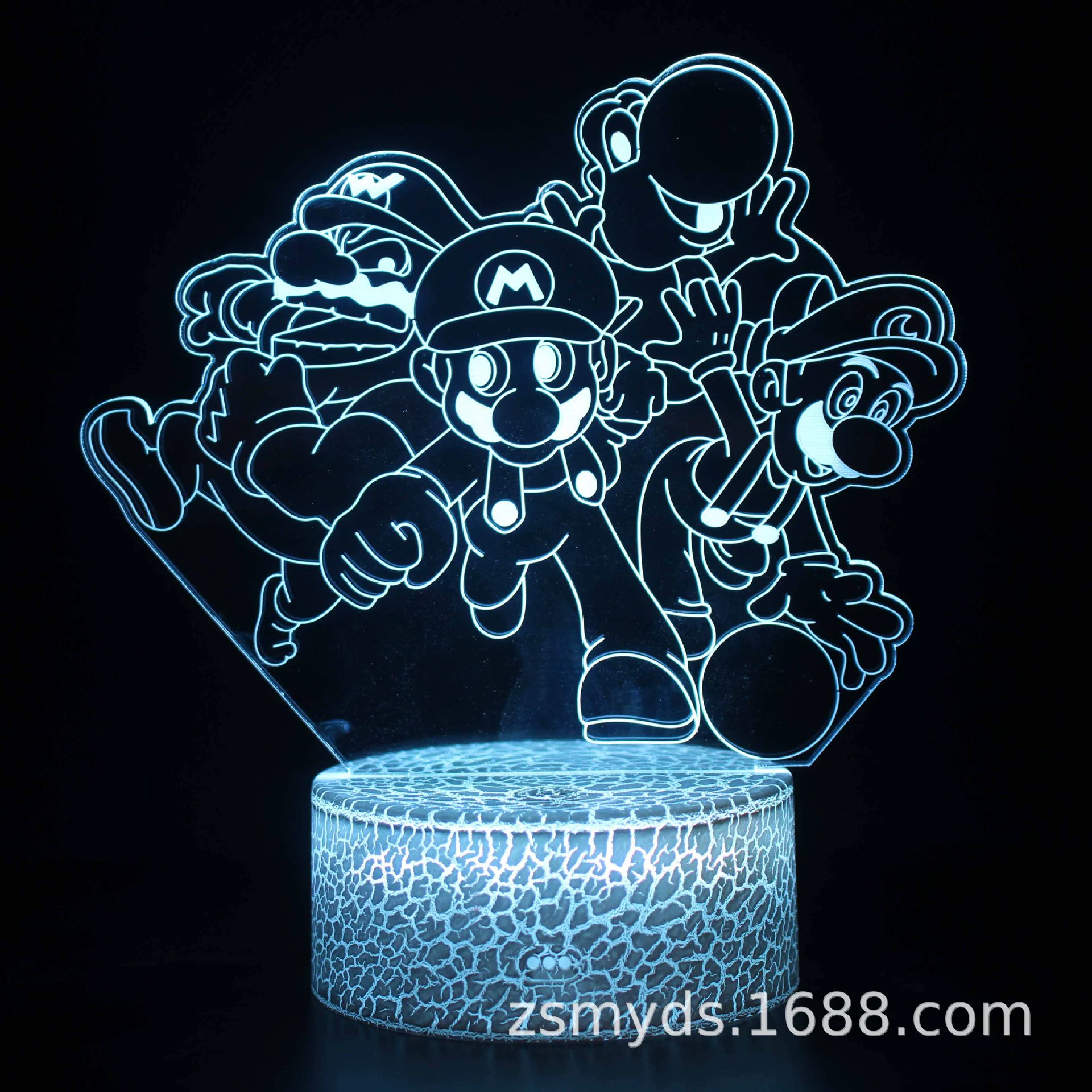 Картинка LED ночник мультфильм, трехмерная настольная лампа с проектором, 3D