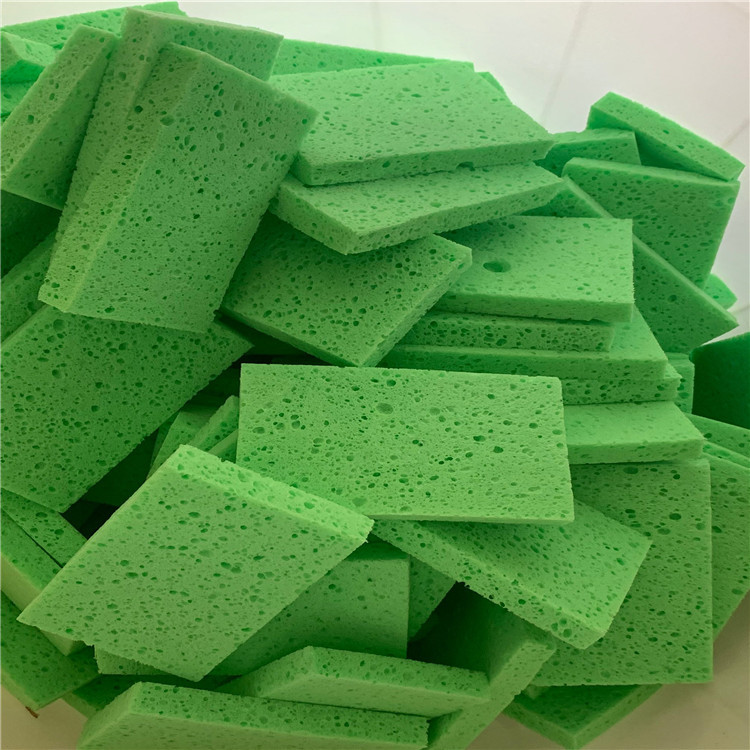 同球泡绵厂家 1*1M*400MM绿色木浆棉泡体 木浆海绵片材