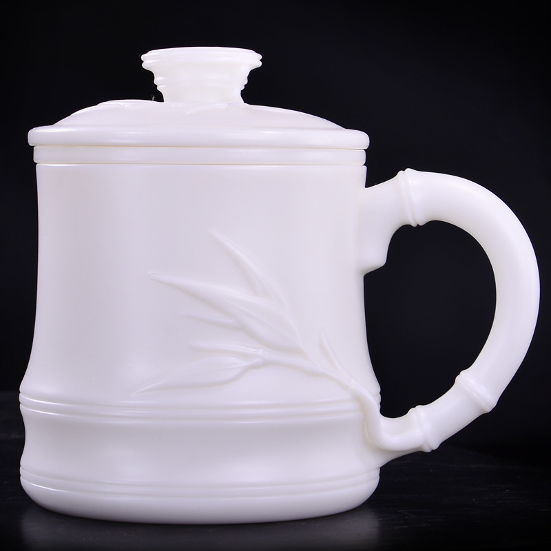 Taza de oficina de bambú conjunto de tres piezas