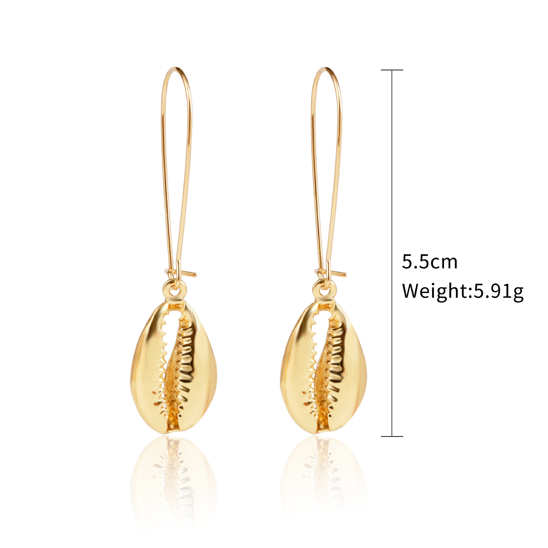 Fashion Shell Shell Inlaid Shell Artificial Pearls Women's Earrings 1 Pair display picture 7