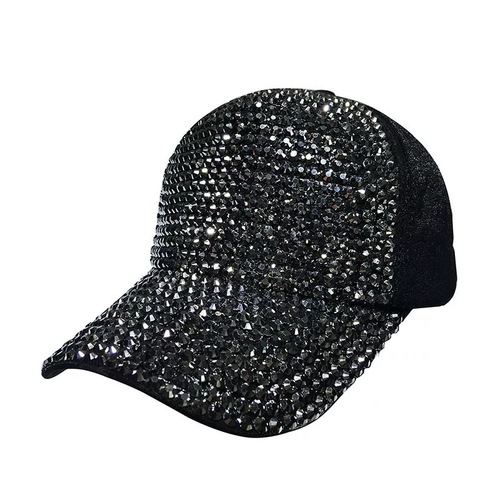 Cap female sky cap female dazzling color inlaid diamond baseball cap fashion versatile travel sun hat hat