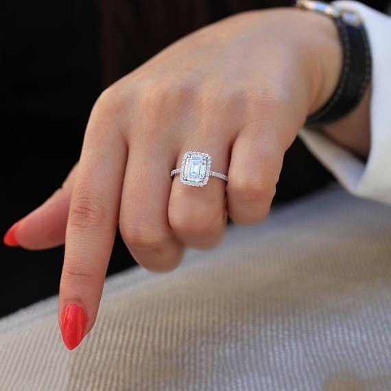 1 Piece Quantity Daily Occasion Alloy Material Square Pattern Artistic Square Artificial Gemstones Alloy Wholesale Rings